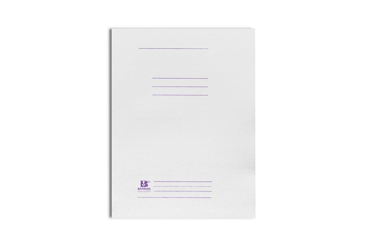 Aktenbuch mit Hülle, A4, einfarbig, weiß, 250 g, Barbara-Druck